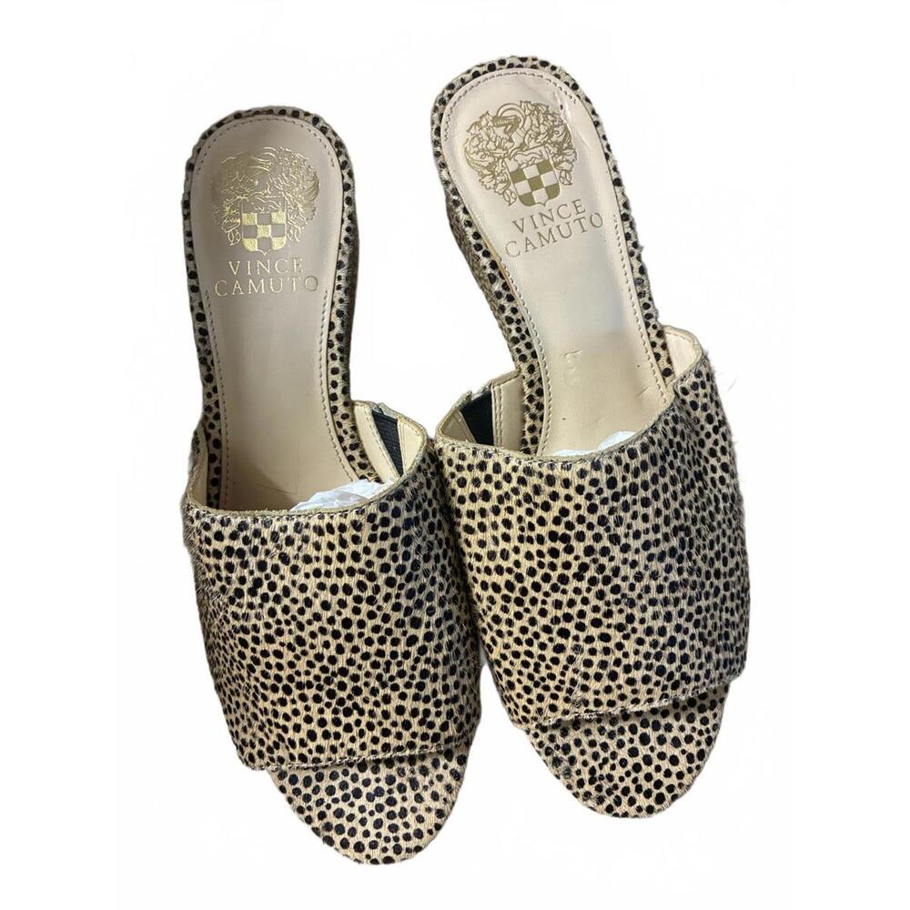 Vince Camuto Women's Wedge Sandals with Animal Print